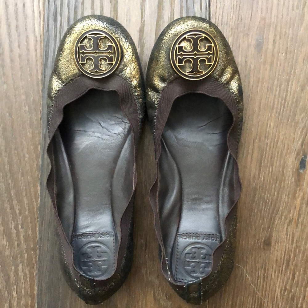 Tory Burch Flats with Elastic Trim